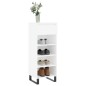 vidaXL Scarpiera Bianca 40x36x105 cm in Legno Multistrato
