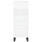 vidaXL Scarpiera Bianca 40x36x105 cm in Legno Multistrato