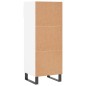 vidaXL Scarpiera Bianca 40x36x105 cm in Legno Multistrato