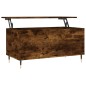 vidaXL Tavolino da Salotto Rovere Fumo 90x44,5x45 cm Legno Multistrato