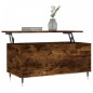 vidaXL Tavolino da Salotto Rovere Fumo 90x44,5x45 cm Legno Multistrato
