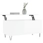 vidaXL Tavolino Salotto Bianco Lucido 90x44,5x45 cm Legno Multistrato