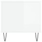 vidaXL Tavolino Salotto Bianco Lucido 90x44,5x45 cm Legno Multistrato