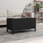 vidaXL Tavolino da Salotto Nero 90x44,5x45 cm in Legno Multistrato