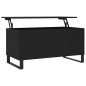 vidaXL Tavolino da Salotto Nero 90x44,5x45 cm in Legno Multistrato