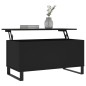 vidaXL Tavolino da Salotto Nero 90x44,5x45 cm in Legno Multistrato