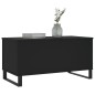 vidaXL Tavolino da Salotto Nero 90x44,5x45 cm in Legno Multistrato