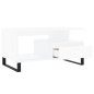 vidaXL Tavolino da Salotto Bianco 90x49x45 cm in Legno Multistrato