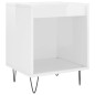 vidaXL Comodini 2pz Bianco Lucido 40x35x50 cm in Legno Multistrato vidaXL Comodini 2pz Bianco Lucido 40x35x50 cm in Legno Multistrato