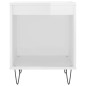 vidaXL Comodini 2pz Bianco Lucido 40x35x50 cm in Legno Multistrato vidaXL Comodini 2pz Bianco Lucido 40x35x50 cm in Legno Multistrato