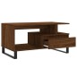 vidaXL Tavolino Salotto Rovere Marrone 90x49x45 cm Legno Multistrato