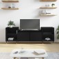 vidaXL Mobile Porta TV Nero 160x35x55 cm in Legno Multistrato vidaXL Mobile Porta TV Nero 160x35x55 cm in Legno Multistrato