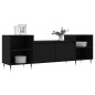 vidaXL Mobile Porta TV Nero 160x35x55 cm in Legno Multistrato vidaXL Mobile Porta TV Nero 160x35x55 cm in Legno Multistrato
