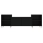 vidaXL Mobile Porta TV Nero 160x35x55 cm in Legno Multistrato vidaXL Mobile Porta TV Nero 160x35x55 cm in Legno Multistrato