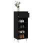 vidaXL Scarpiera Nera 40x36x105 cm in Legno Multistrato vidaXL Scarpiera Nera 40x36x105 cm in Legno Multistrato