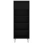 vidaXL Scarpiera Nera 40x36x105 cm in Legno Multistrato vidaXL Scarpiera Nera 40x36x105 cm in Legno Multistrato