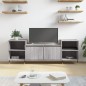 vidaXL Mobile TV Grigio Sonoma 160x35x55 cm in Legno Multistrato vidaXL Mobile TV Grigio Sonoma 160x35x55 cm in Legno Multistrato
