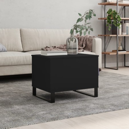 vidaXL Tavolino da Salotto Nero 60x44,5x45 cm in Legno Multistrato