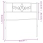 vidaXL Testiera in Metallo Bianco 90 cm vidaXL Testiera in Metallo Bianco 90 cm