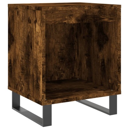 vidaXL Comodino Rovere Fumo 40x35x50 cm in Legno Multistrato
