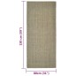 Tappeto in Sisal Naturale 80x150 cm Tortora Tappeto in Sisal Naturale 80x150 cm Tortora
