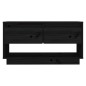 Mobile Porta TV Nero 74x34x40 cm in Legno Massello di Pino Mobile Porta TV Nero 74x34x40 cm in Legno Massello di Pino