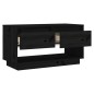 Mobile Porta TV Nero 74x34x40 cm in Legno Massello di Pino Mobile Porta TV Nero 74x34x40 cm in Legno Massello di Pino