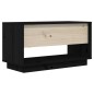 Mobile Porta TV Nero 74x34x40 cm in Legno Massello di Pino Mobile Porta TV Nero 74x34x40 cm in Legno Massello di Pino