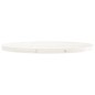 vidaXL Piano Tavolo Rotondo Bianco Ø80x3 cm in Legno Massello di Pino