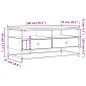 vidaXL Tavolino da Salotto Nero 100x51x45 cm in Legno Multistrato