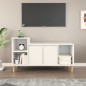 Mobile Porta TV Bianco 100x35x55 cm in Legno Multistrato Mobile Porta TV Bianco 100x35x55 cm in Legno Multistrato