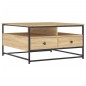 vidaXL Tavolino da Salotto Rovere Sonoma 80x80x45cm Legno Multistrato