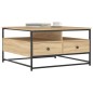 vidaXL Tavolino da Salotto Rovere Sonoma 80x80x45cm Legno Multistrato