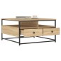 vidaXL Tavolino da Salotto Rovere Sonoma 80x80x45cm Legno Multistrato