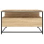 vidaXL Tavolino da Salotto Rovere Sonoma 80x80x45cm Legno Multistrato