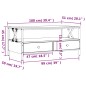 vidaXL Tavolino da Salotto Rovere Fumo 100x51x45 cm Legno Multistrato