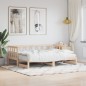 vidaXL Divano Letto con Letto Estraibile 80x200cm Legno Massello Pino vidaXL Divano Letto con Letto Estraibile 80x200cm Legno Massello Pino