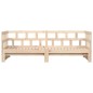 vidaXL Divano Letto con Letto Estraibile 80x200cm Legno Massello Pino vidaXL Divano Letto con Letto Estraibile 80x200cm Legno Massello Pino