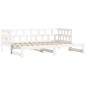 vidaXL Divano Letto con Letto Estraibile Bianco 90x200cm Massello Pino vidaXL Divano Letto con Letto Estraibile Bianco 90x200cm Massello Pino