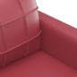 vidaXL Set di Divani 2 pz con Cuscini Rosso Vino in Similpelle vidaXL Set di Divani 2 pz con Cuscini Rosso Vino in Similpelle