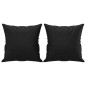 vidaXL Set di Divani 3 pz con Cuscini Nero in Similpelle vidaXL Set di Divani 3 pz con Cuscini Nero in Similpelle