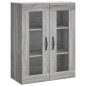 vidaXL Mobile a Parete Grigio Sonoma 69,5x34x90 cm Legno Multistrato vidaXL Mobile a Parete Grigio Sonoma 69,5x34x90 cm Legno Multistrato