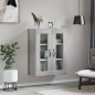 vidaXL Mobile a Parete Grigio Sonoma 69,5x34x90 cm Legno Multistrato vidaXL Mobile a Parete Grigio Sonoma 69,5x34x90 cm Legno Multistrato