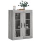 vidaXL Mobile a Parete Grigio Sonoma 69,5x34x90 cm Legno Multistrato vidaXL Mobile a Parete Grigio Sonoma 69,5x34x90 cm Legno Multistrato