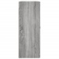 vidaXL Mobile a Parete Grigio Sonoma 69,5x34x90 cm Legno Multistrato vidaXL Mobile a Parete Grigio Sonoma 69,5x34x90 cm Legno Multistrato