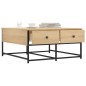 vidaXL Tavolino da Salotto Rovere Sonoma 80x80x40 cm Legno Multistrato