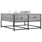 vidaXL Tavolino da Salotto Grigio Sonoma 80x80x40 cm Legno Multistrato
