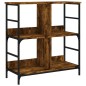 vidaXL Libreria Rovere Fumo 78,5x33x82 cm in Legno Multistrato vidaXL Libreria Rovere Fumo 78,5x33x82 cm in Legno Multistrato