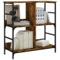 vidaXL Libreria Rovere Fumo 78,5x33x82 cm in Legno Multistrato vidaXL Libreria Rovere Fumo 78,5x33x82 cm in Legno Multistrato