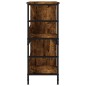 vidaXL Libreria Rovere Fumo 78,5x33x82 cm in Legno Multistrato vidaXL Libreria Rovere Fumo 78,5x33x82 cm in Legno Multistrato